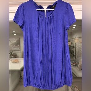 XXI Royal Blue Pleated Blouse (M)